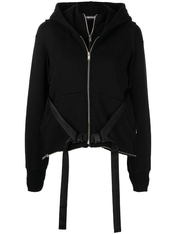 UNDERCOVER Double layer buckle strap hooded jacket