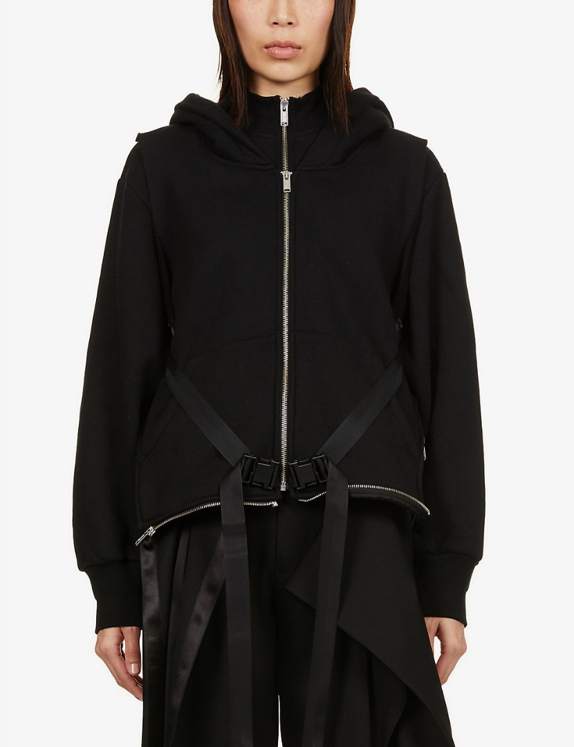 Double layer discount hooded jacket