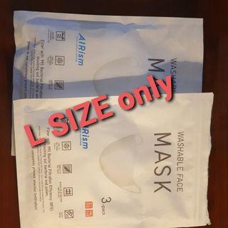 Uniqlo L size (white) 1 pc reusable mask