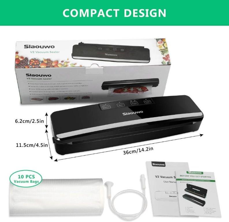 Vacuum Sealer Machine, Slaouwo Automatic Vacuum Packing Machine