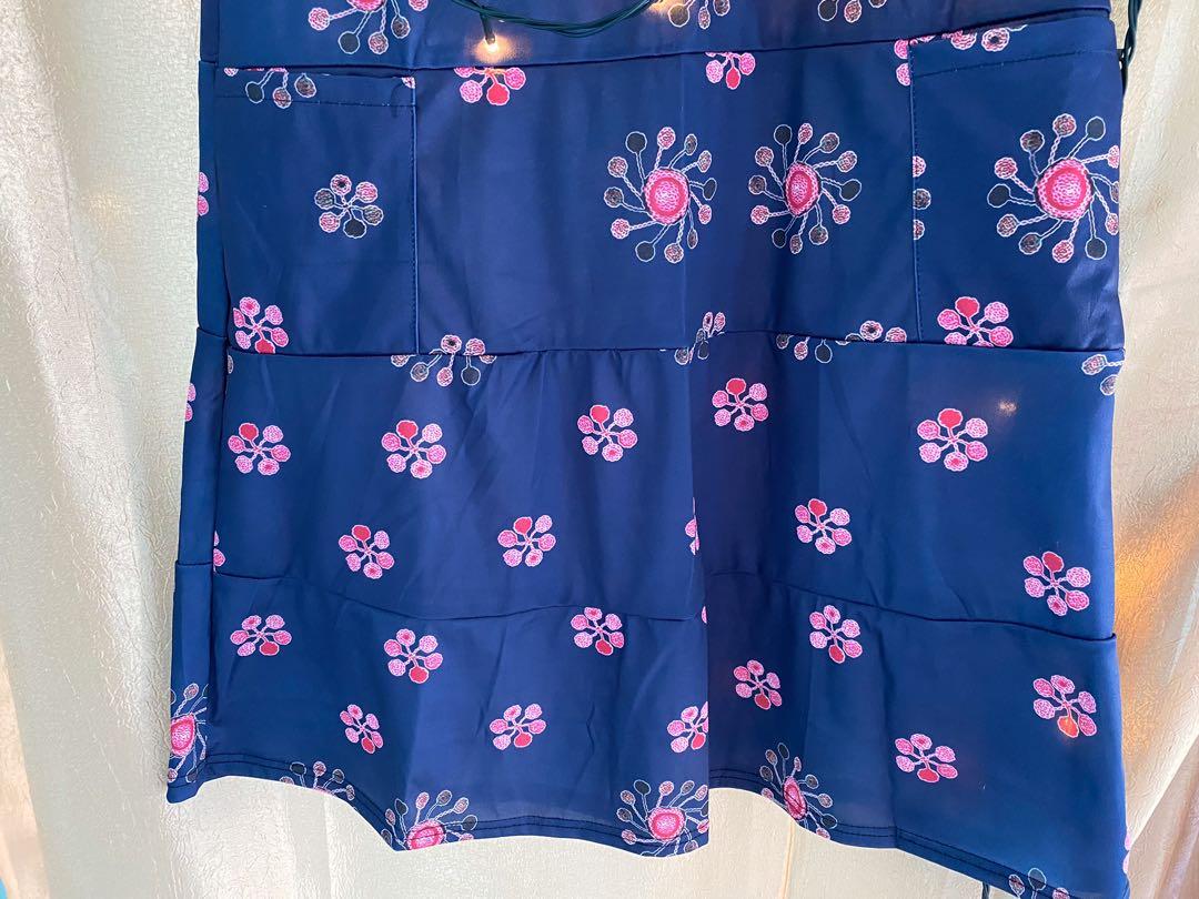 Vcut Flower Patterned Blue Dress, Women's Fashion, Dresses & Sets