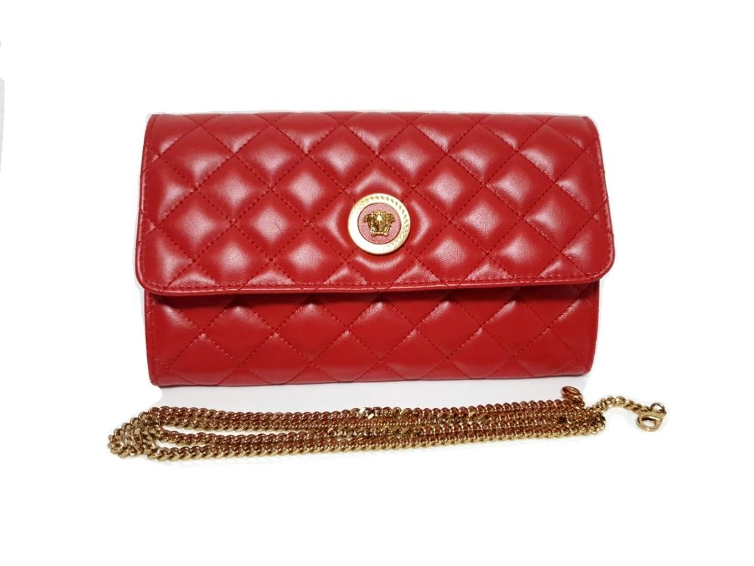 Versace Wallet on Chain, Women's Fashion, Bags & Wallets, Cross 