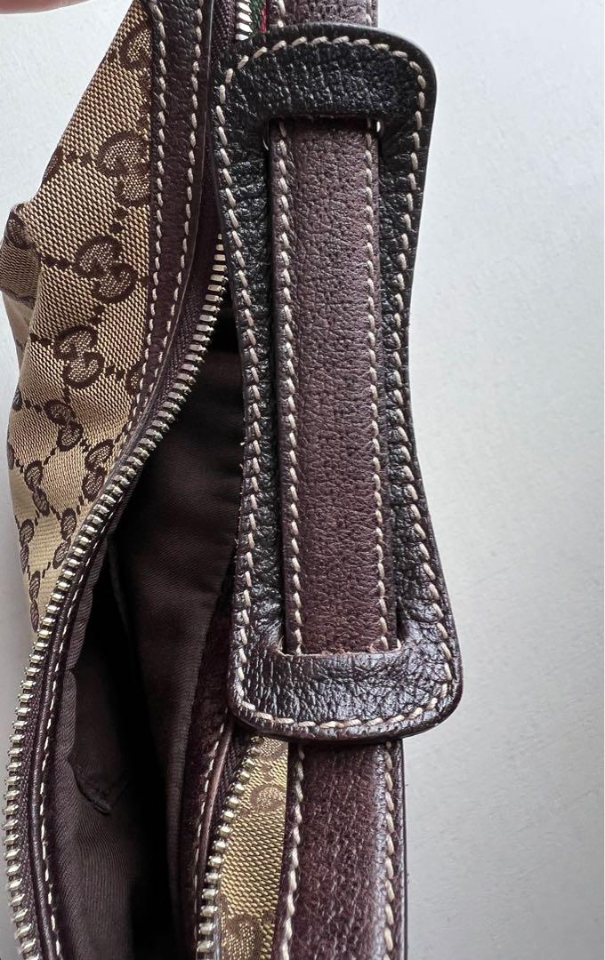 Vintage Gucci Monogram Stripe Shoulder Bag – Recess