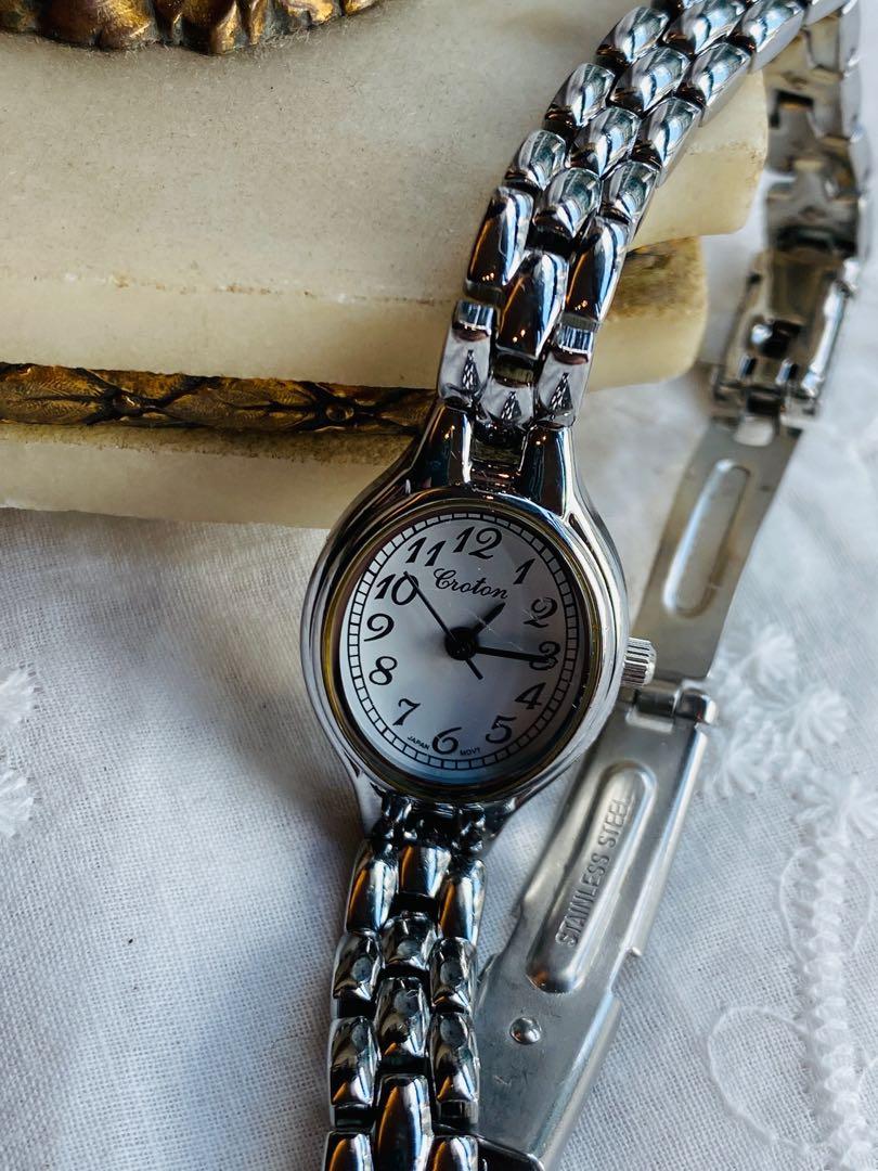 Vintage Stainless Steel Croton Watch Women s Fashion Watches