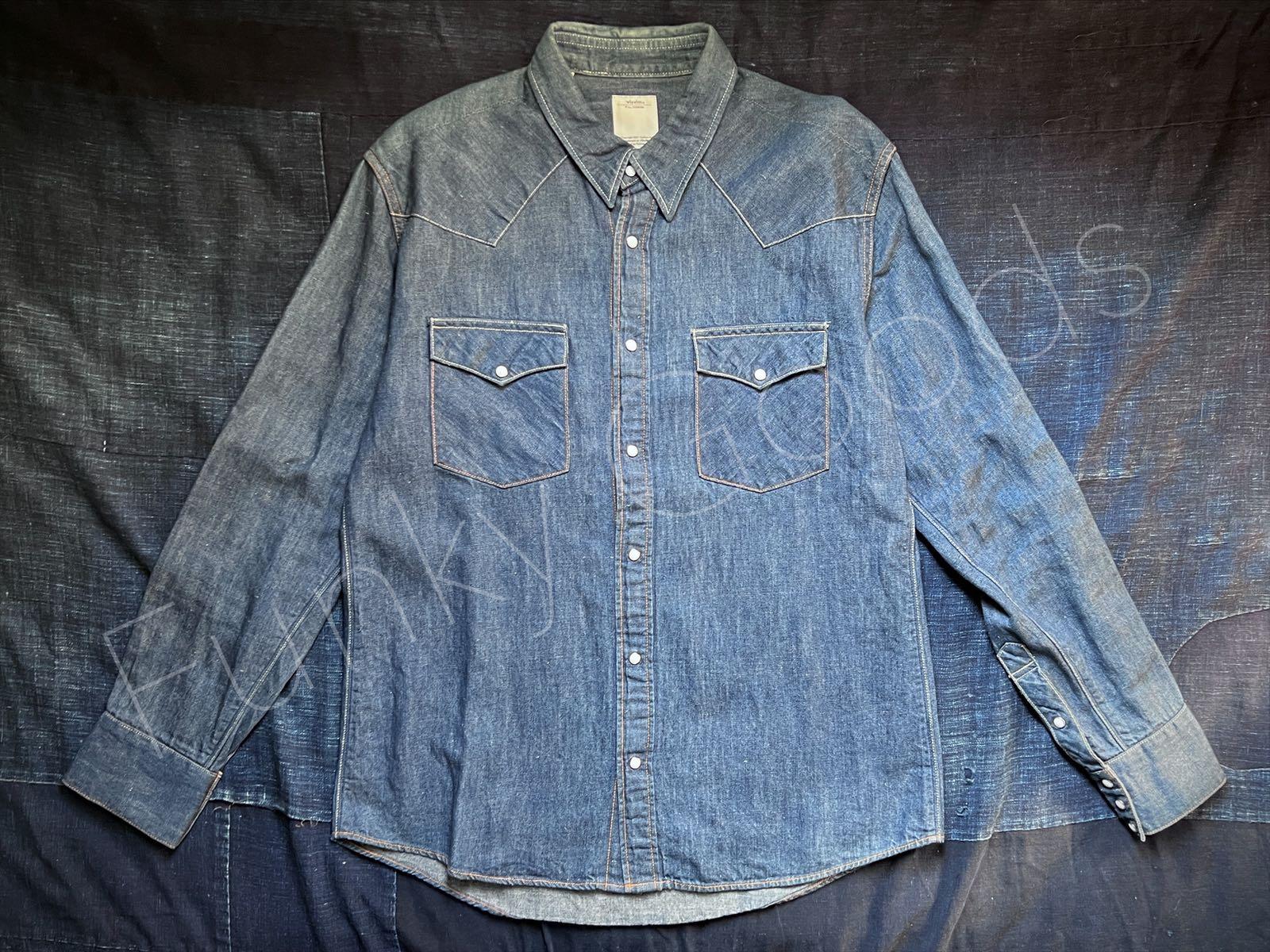 Visvim 14ss Albacore Shirt One Wash ND Flora, 名牌, 服裝- Carousell