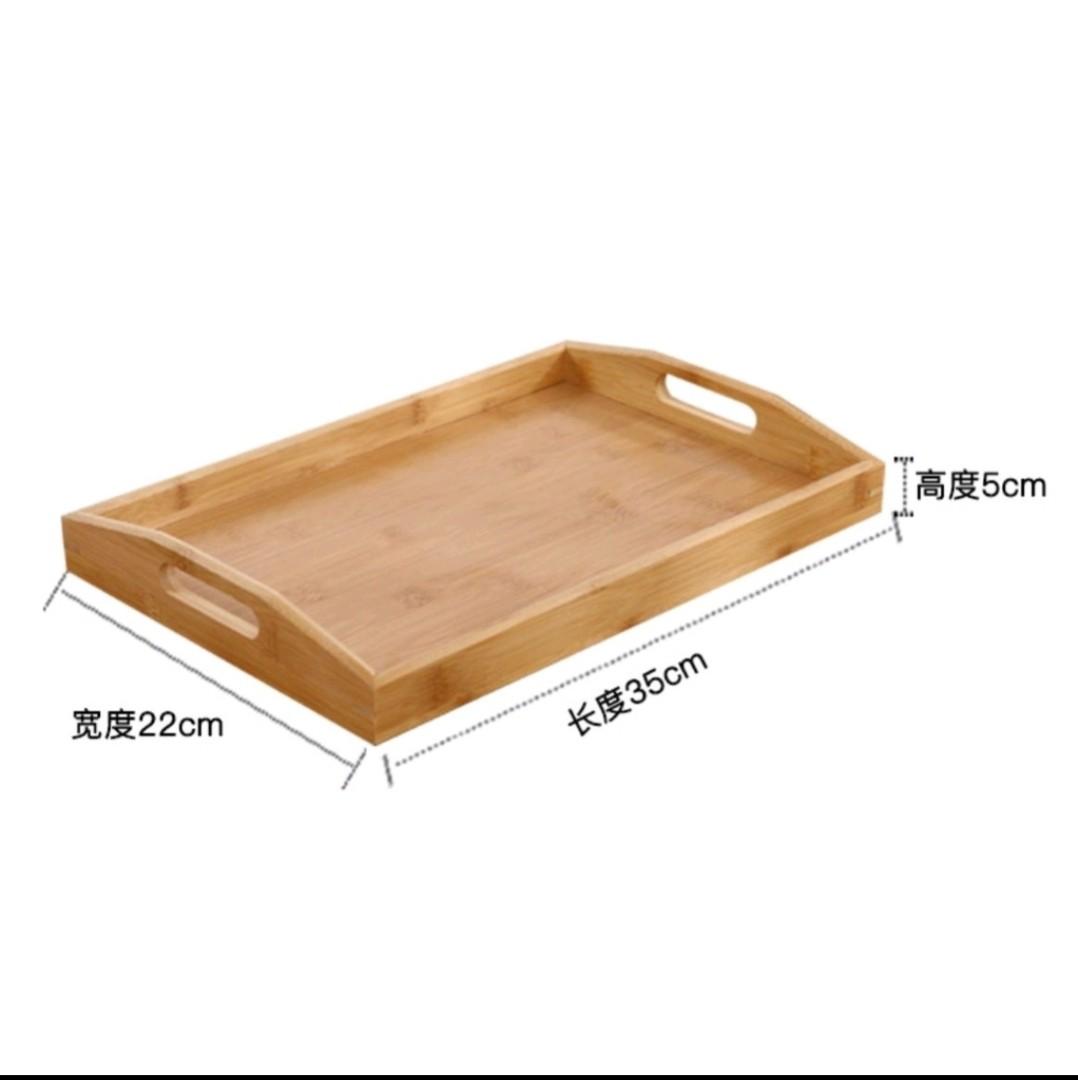 Wooden Tray | PRE ORDER | 4 SIZES (Category: Food Organization & Storage) located in Paranaque City. Submitted by lee_oj (Listing ID 1136900496, Image 2). Description: Price Starts at P250 Sizes Available Bamboo Tea tray 20x15x4 CM Bamboo Tea tray 30x20x4 CM Bamboo Tea tray 35x22x4 CM Bamboo Tea tray 38x25x4 CM How to care instruction: - After receiving the product, wipe first with dry cloth. DO NOT WASH WITH WATER. - If not used for a long time,
