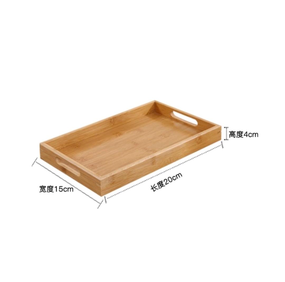 Wooden Tray | PRE ORDER | 4 SIZES (Category: Food Organization & Storage) located in Paranaque City. Submitted by lee_oj (Listing ID 1136900496, Image 3). Description: Price Starts at P250 Sizes Available Bamboo Tea tray 20x15x4 CM Bamboo Tea tray 30x20x4 CM Bamboo Tea tray 35x22x4 CM Bamboo Tea tray 38x25x4 CM How to care instruction: - After receiving the product, wipe first with dry cloth. DO NOT WASH WITH WATER. - If not used for a long time,