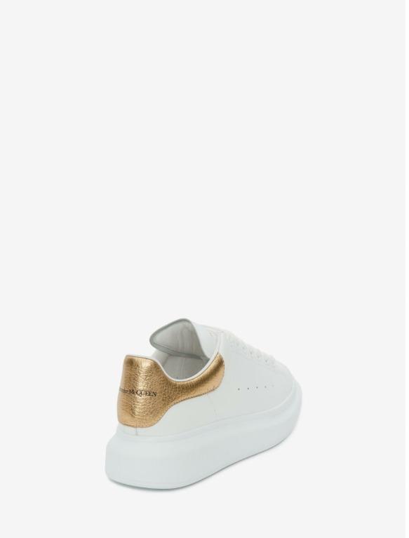 Gold alexander mcqueen sneakers clearance
