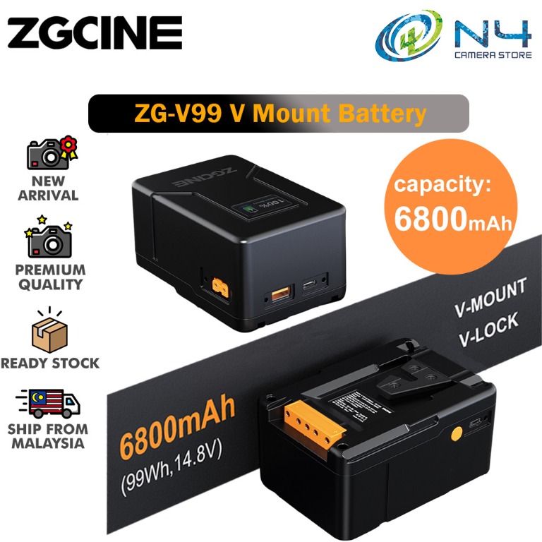 ZGCINE ZG-V99 V Mount Battery V Lock Battery With PD Fast Charging