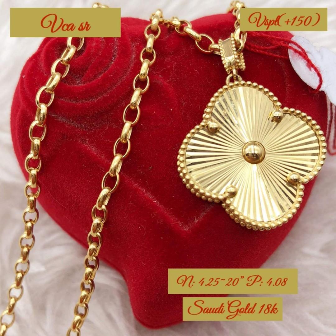 18K Cadena Chain Necklace Saudi Gold, Women's Fashion, Jewelry &  Organizers, Necklaces on Carousell