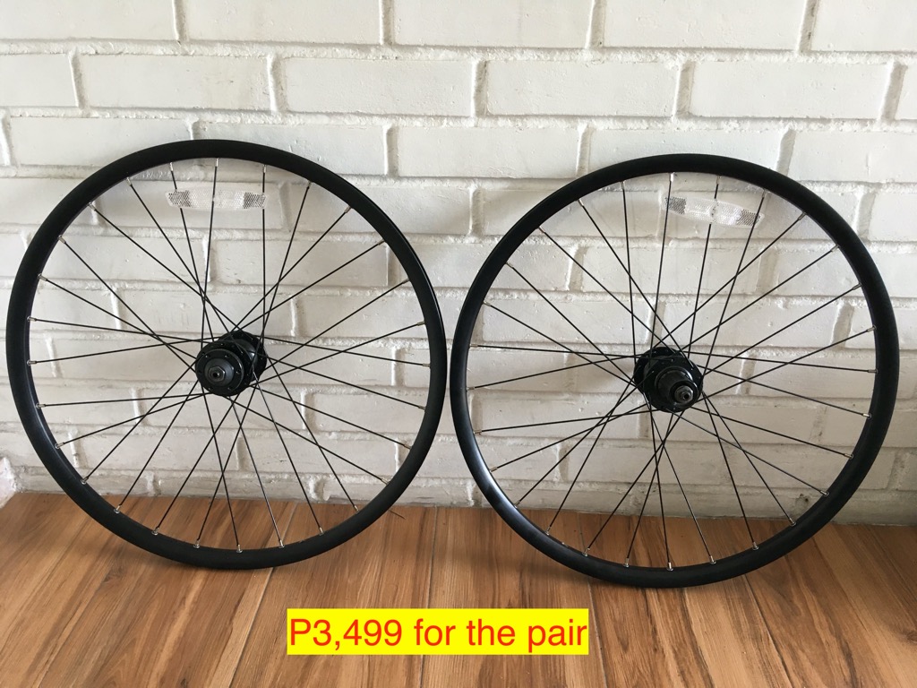 24" 507 Bike Alloy Wheels Rims Set with Hubs, Sports Equipment