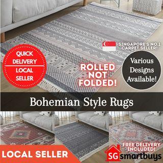 ★ FREE DELIVERY ★ HIGH QUALITY BOHEMIAN STYLE RUGS CARPETS ★ ANTI SLIP ★ NO.1 LOCAL CARPET SELLER ★ SGSMARTBUYS CARPET RUG