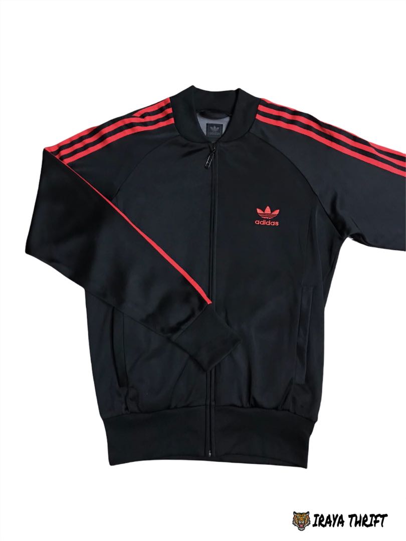 Adidas trefoil track jacket, Men's Fashion, Activewear on Carousell