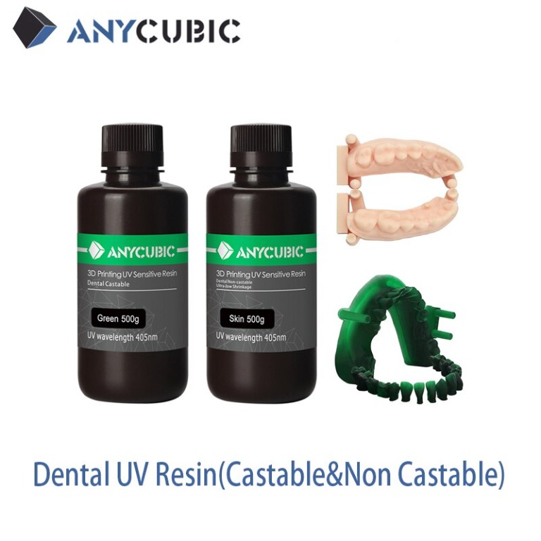 ANYCUBIC Dental Resin Castable and NonCastable UV Resin, Computers & Tech, Office & Business