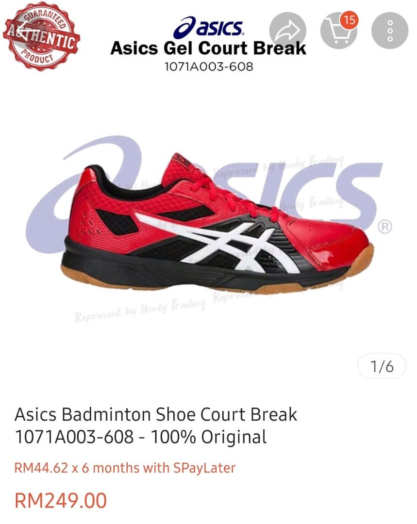 Asics Court Break shoes, Men's Fashion, Activewear on Carousell