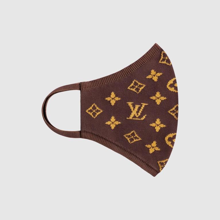 Luxury LV Brown Face Mask