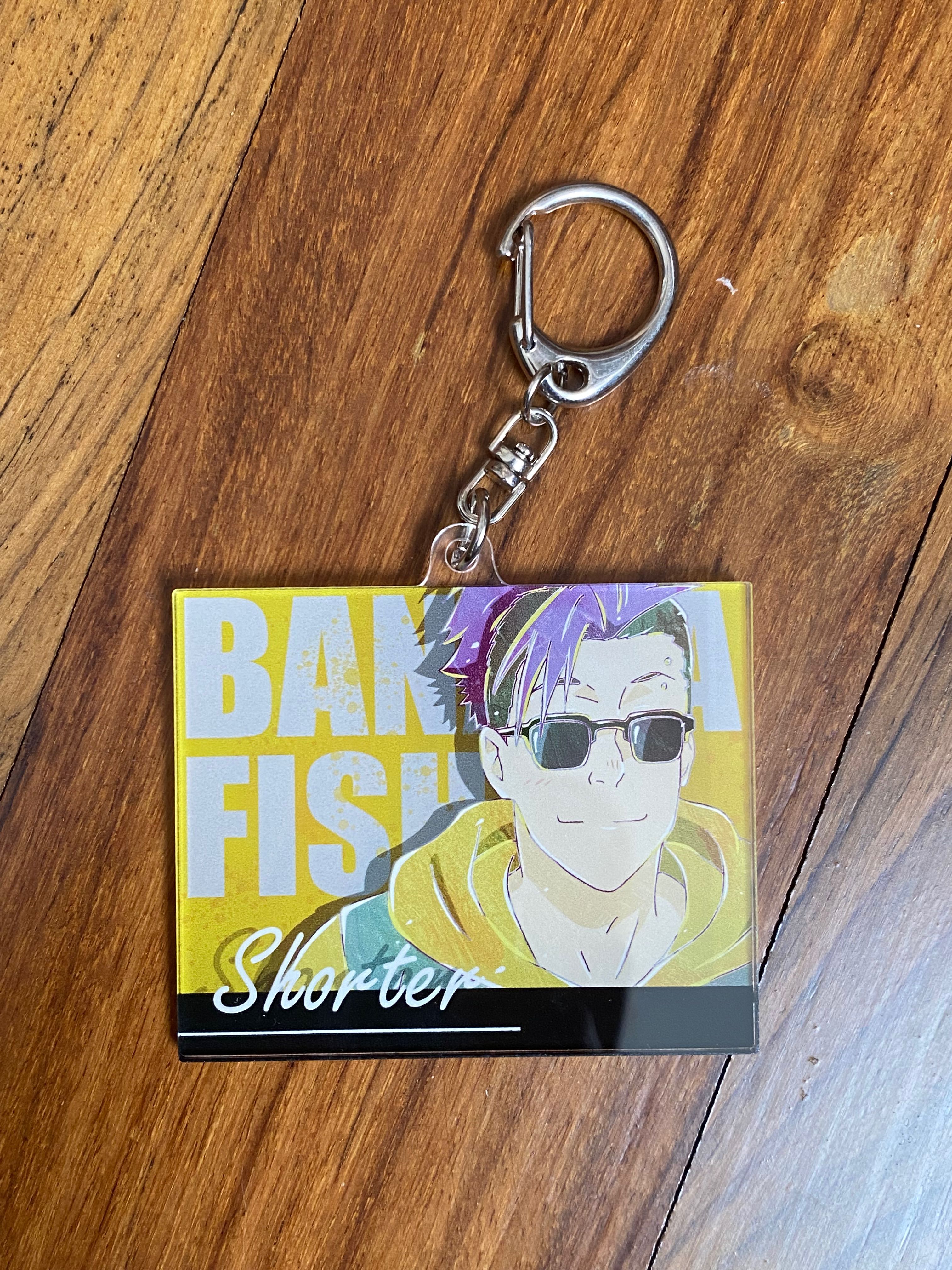 Banana Fish Shorter Wong Keychain, Hobbies & Toys, Memorabilia