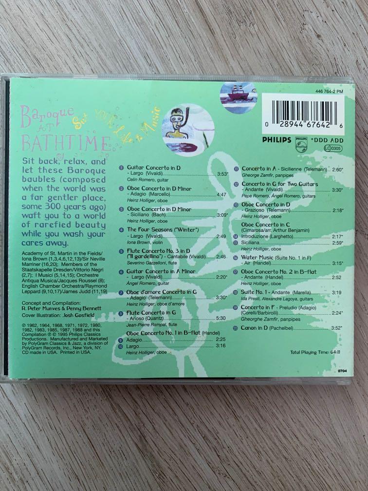 Baroque At Bathtime (Made In USA), Hobbies & Toys, Music & Media, CDs