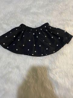Black Polka Skirt