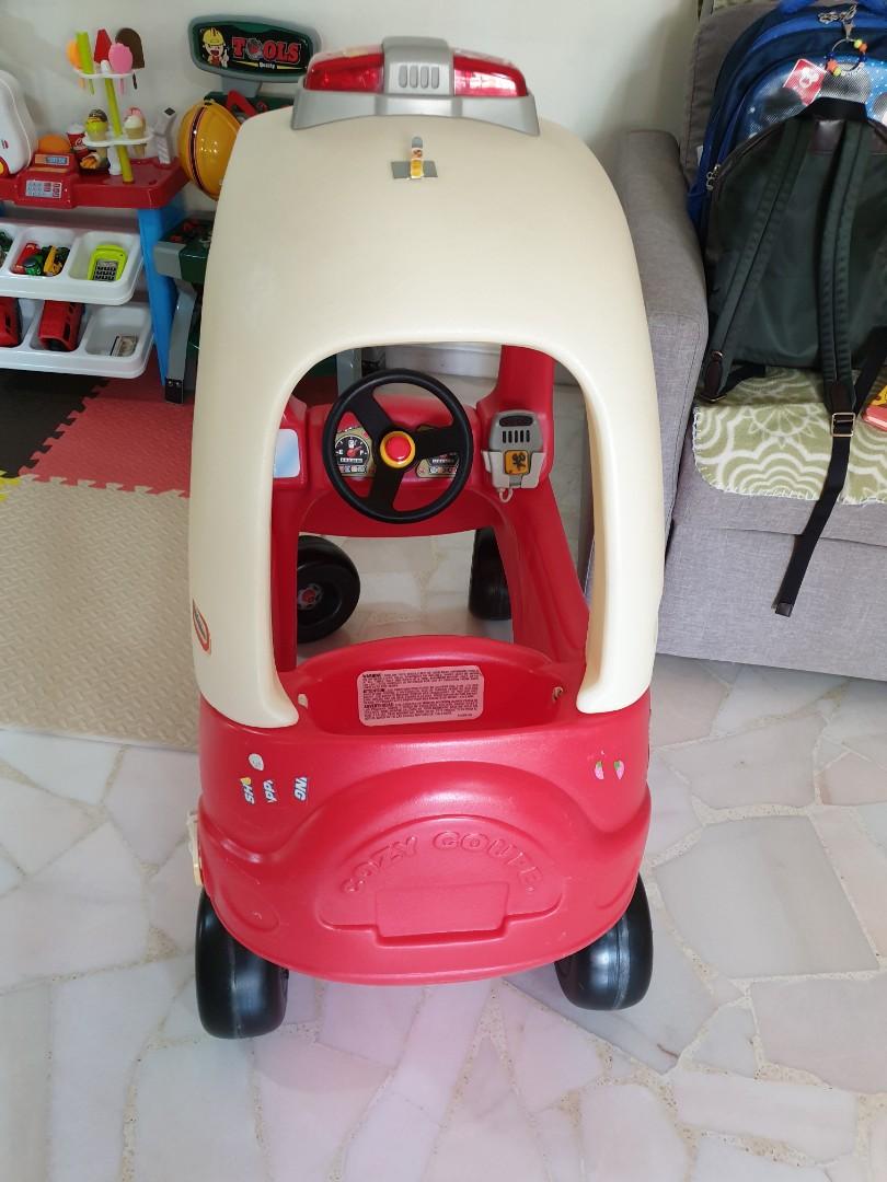 Bless Little Tikes Ride and Rescue Cozy coupe fire engine, Hobbies