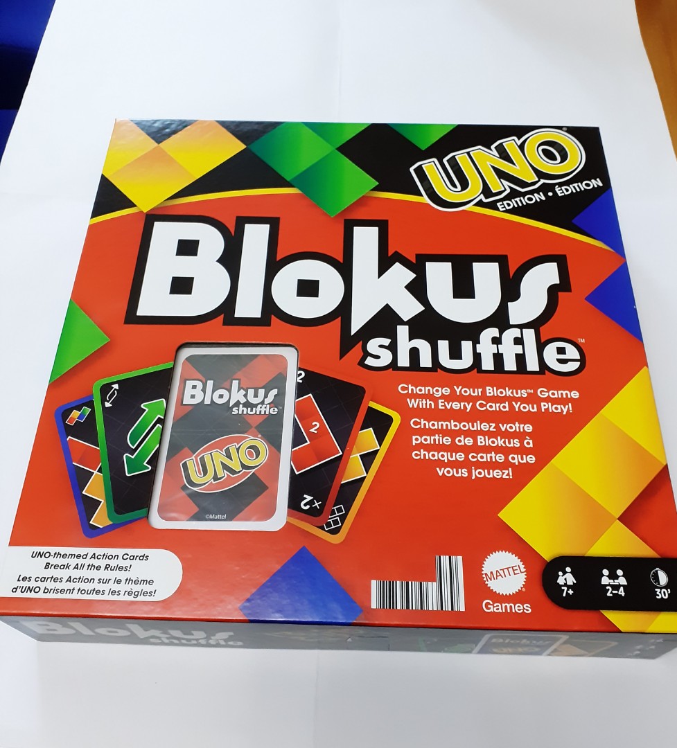 Mattel Uno Blokus shuffle Game