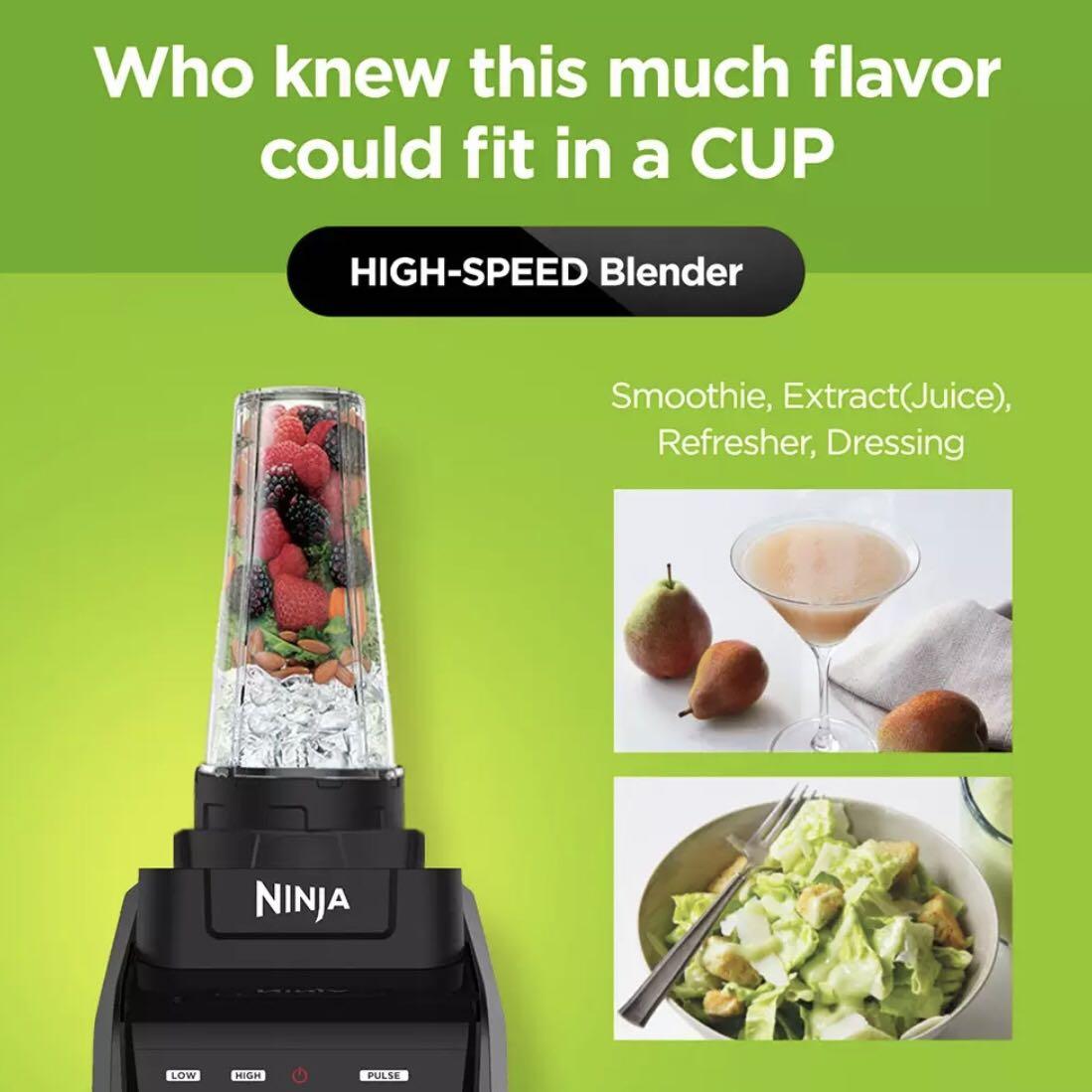 BN Ninja Blender Food Processor Intellisense System (CT682), TV & Home Appliances, Kitchen