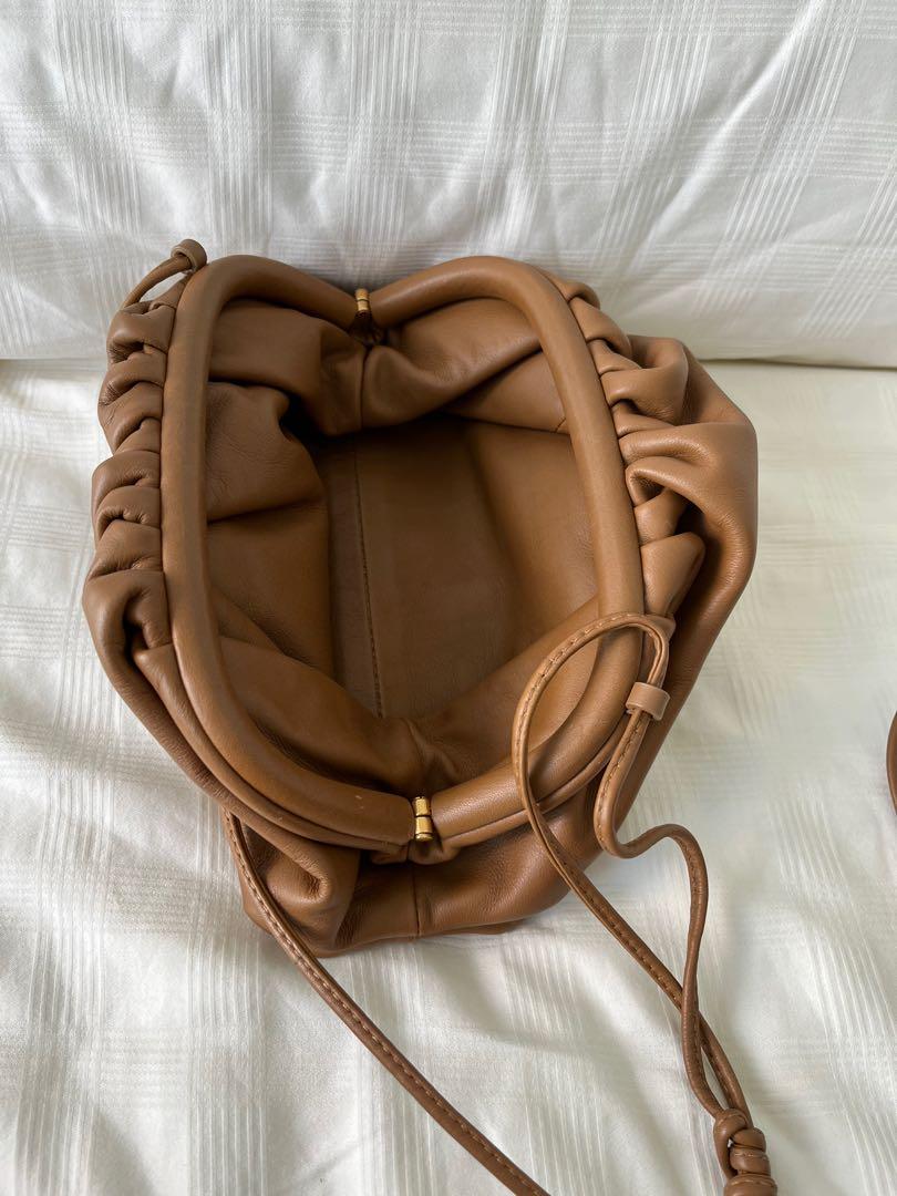 BOTTEGA VENETA Teak Camel Mini Pouch Bag