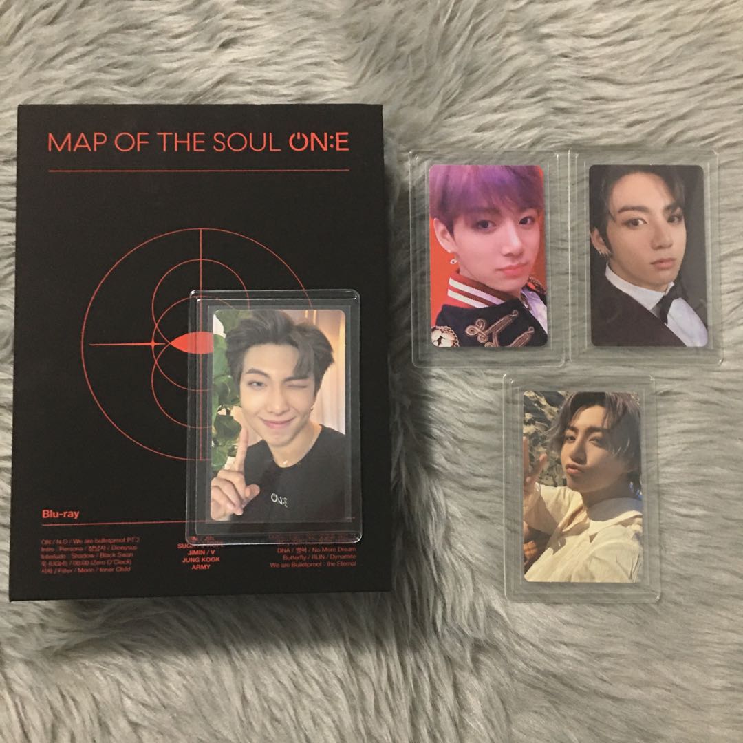 BTS mots one bluray set w/ joon pc, jungkook peaches, ans s, mots 7 v3 ...
