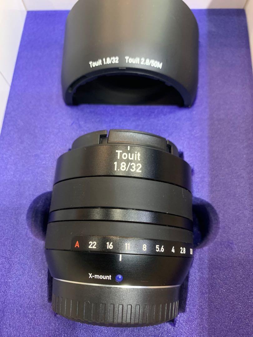 Carl Zeiss Touit 32mm f1.8 x-mount Fujifilm 32 1.8, 攝影器材, 鏡頭
