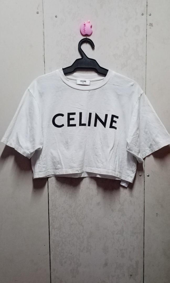 CELINE CROP TOP, Women's Fashion, Tops, Others Tops on Carousell