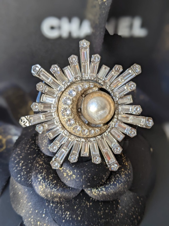 Chanel moon brooch store