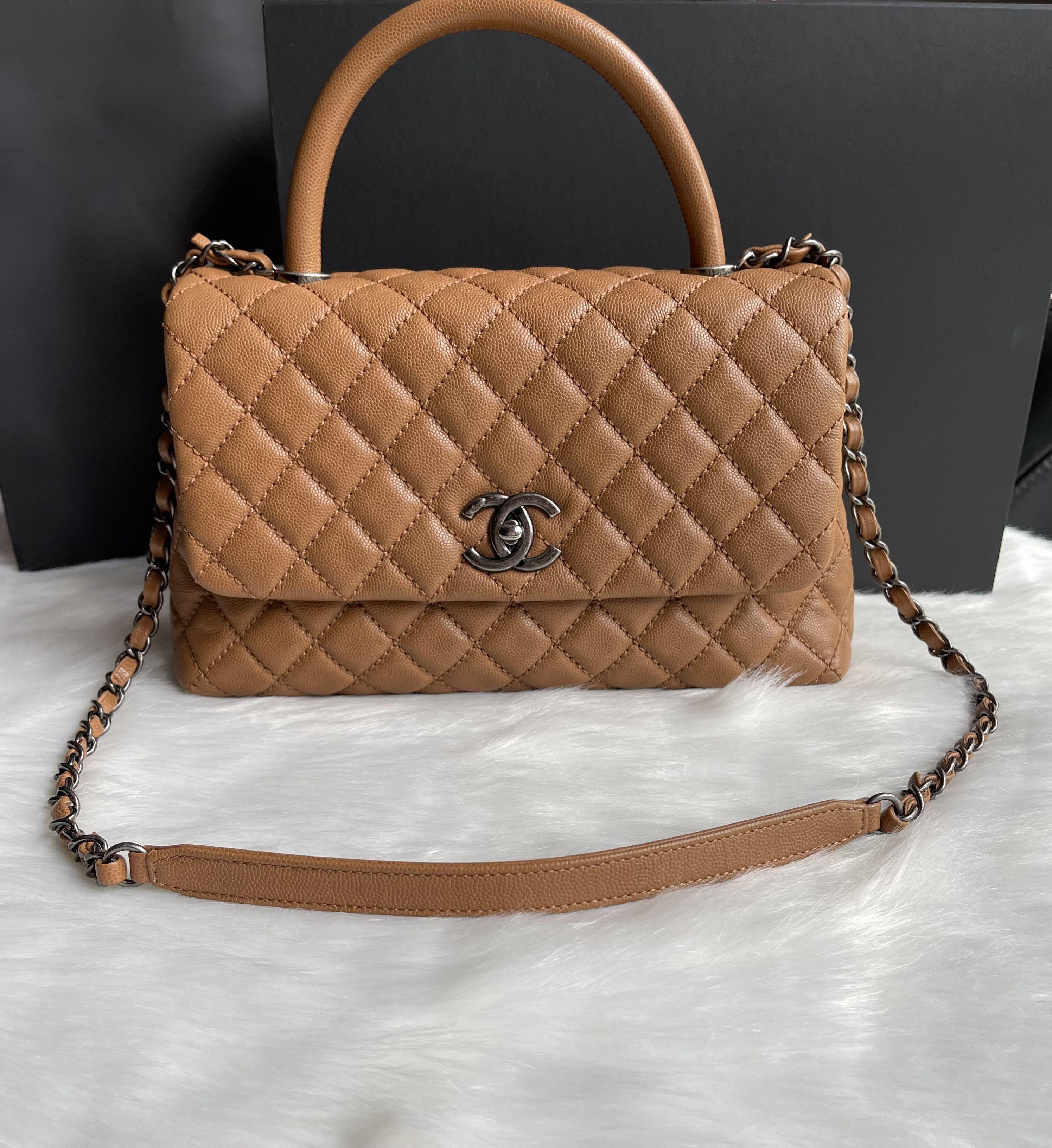 Chanel Coco Handle Medium Size Bag, Luxury, Bags & Wallets on Carousell