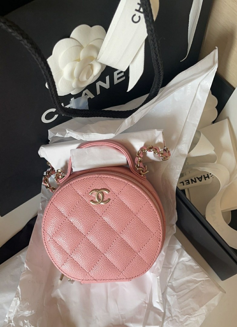 Chanel Micro Clutch with Chain in 22C Pink Caviar LGHW, Luxury, Bags &  Wallets on Carousell