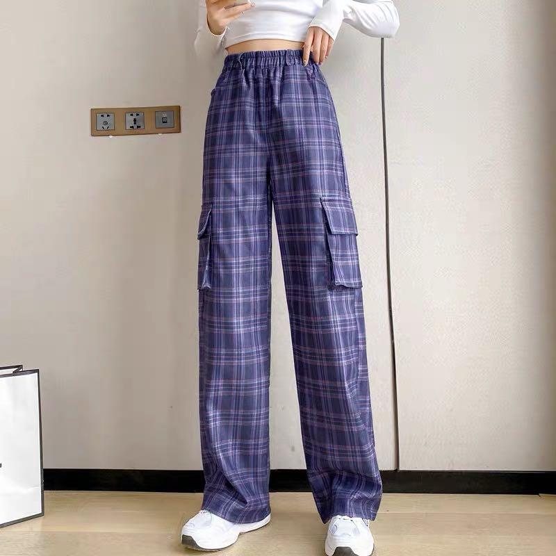 Checkered cargo pants sale