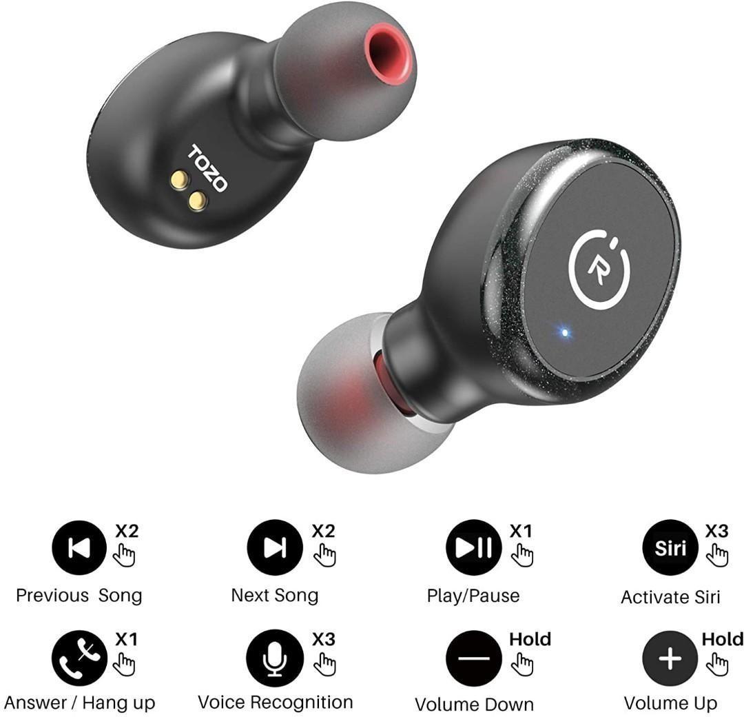 Tozo earbuds hotsell volume