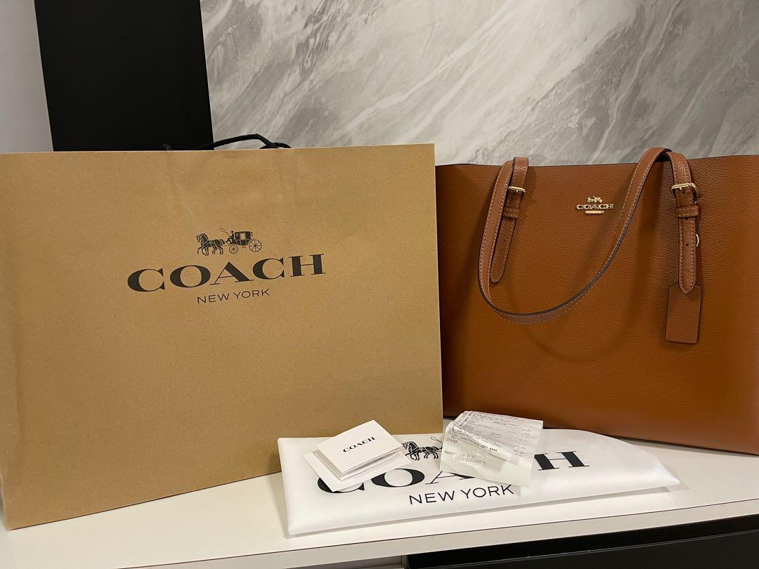 Coach Mollie Tote in Cognac Brown Luxury Bags Wallets on Carousell