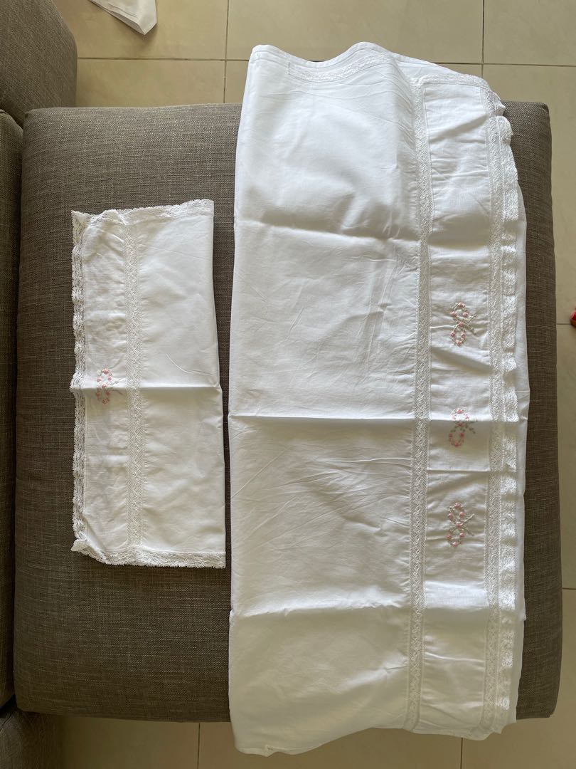 Crib Linen Set 100 cotton made in Italy, Babies & Kids, Baby Nursery & Kids Furniture, Cots