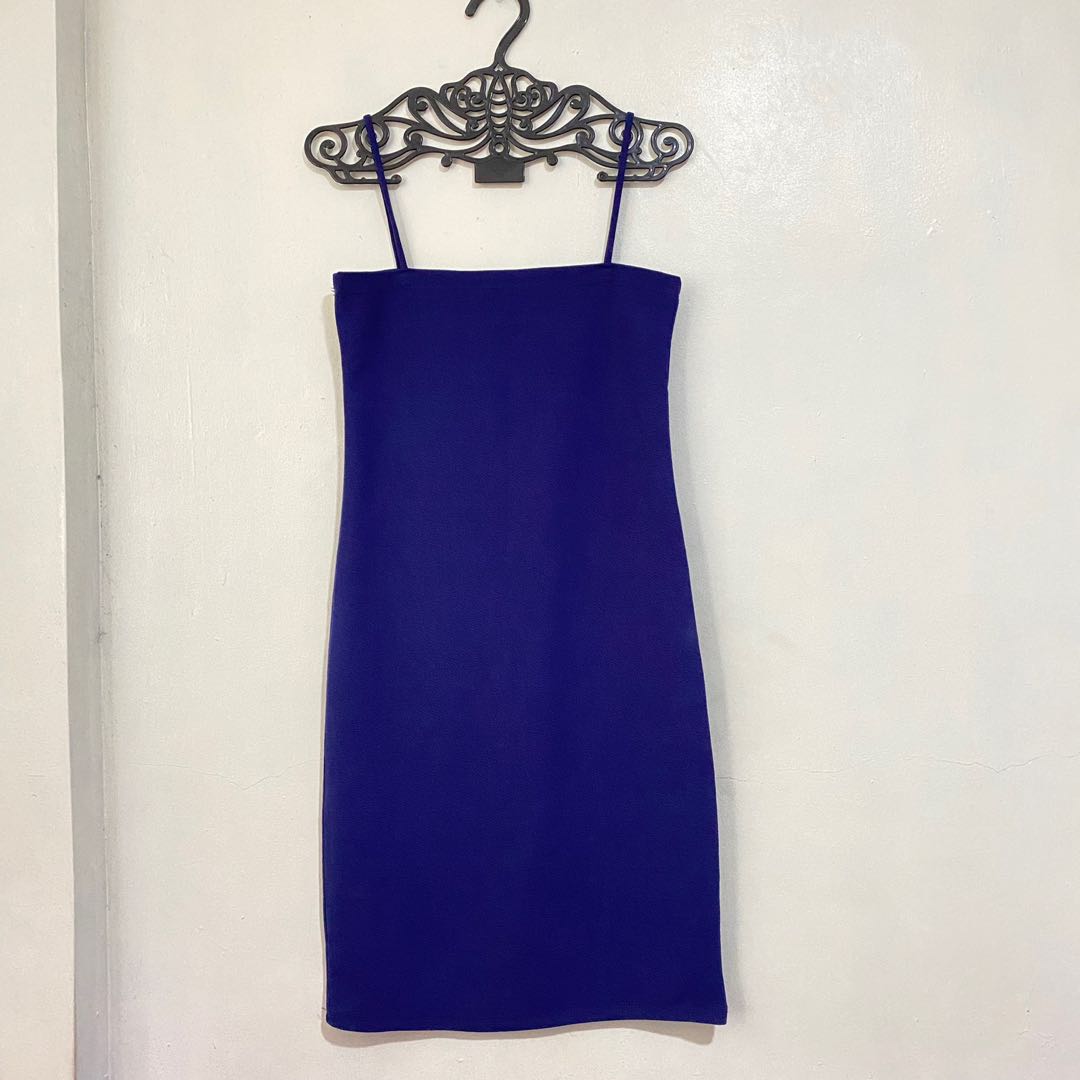Dark Blue Bodycon Dress, Women's Fashion, Dresses & Sets, Dresses on