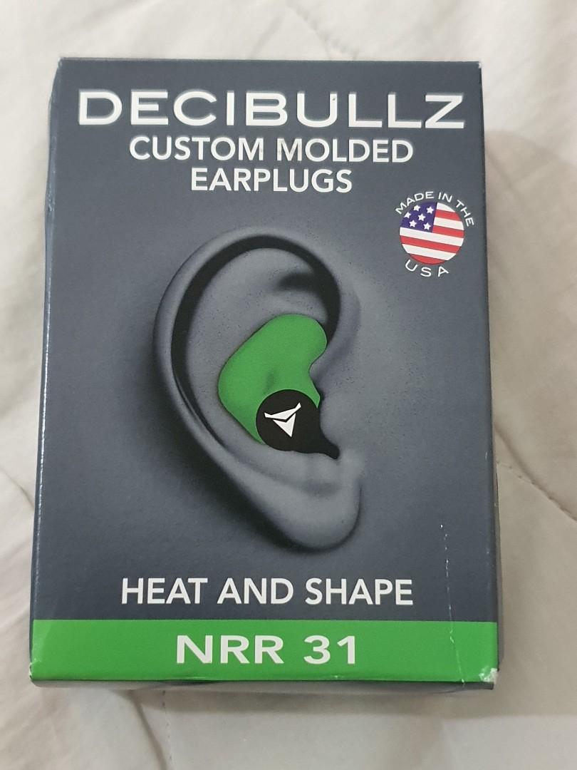 Decibullz (USA) Custom Molded Earplugs, 31 DB Highest NRR Hearing