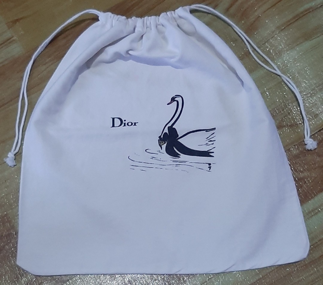 Authentic DIOR SWAN DUSTBAG WHITE MADE IN INDIA SUEDE UN LOOB BIG Size for  big Bags Luxury Bags  Wallets on Carousell
