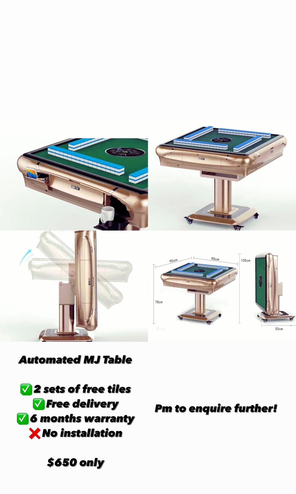 Electronic Automated Mahjong Table, Furniture & Home Living, Furniture