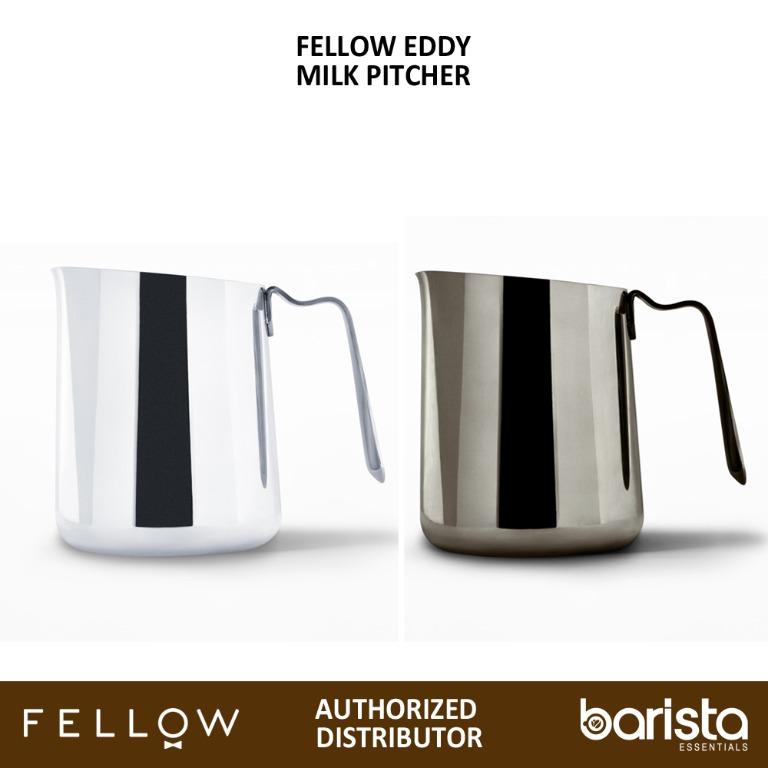 Fellow Eddy Steaming Milk Pitcher 18oz / 532mL - Polished Silver or Graphite (Category: Coffee & Tea Tableware) located in Mandaluyong City. Submitted by barista.essentials (Listing ID 1137185592, Image 1). Description: Fellow Eddy Steaming Milk Pitcher 18oz / 532mL Polished Silver - PHP2000 Graphite - PHP2250 Meet Eddy Steaming Pitcher, the barista's paintbrush for pouring precise latte art. The fluted spout, unique sharp front crease, and taper
