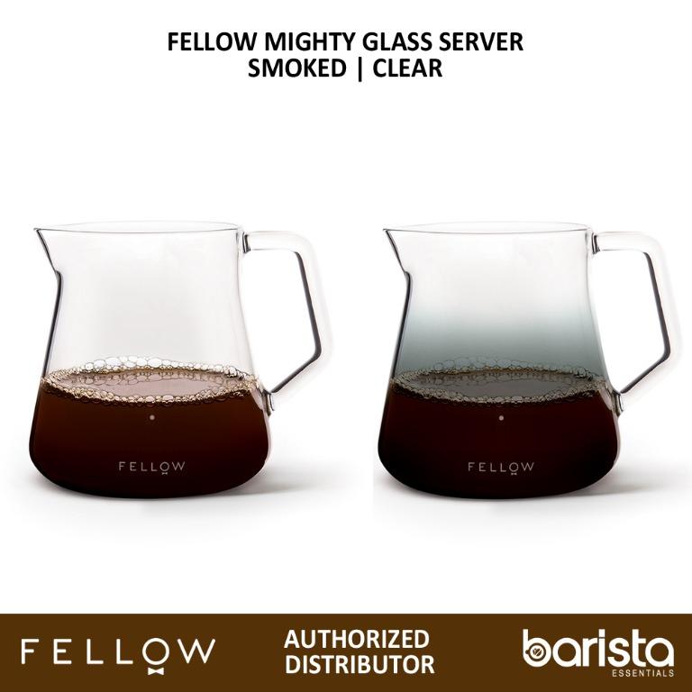 Fellow Mighty Glass Server Smoked or Clear 500ml (Category: Coffee Machines & Makers) located in Mandaluyong City. Submitted by barista.essentials (Listing ID 1137121493, Image 1). Description: Clear : Php1,500 Smoked: Php 1,650 Whether you’re enjoying a cup at home or dialing in a pour-over on bar, this mighty carafe gets the job done and then some. Pair with Stagg [X] Dripper’s ratio aid and stop at the 300 ml dot to ace the coffee-to-water rat