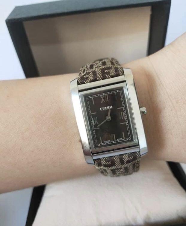 fendi leather watch