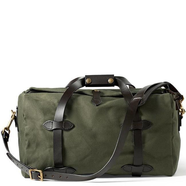 Filson Rugged Twill Duffle Bag (Medium) in Otter Green, Men's Fashion