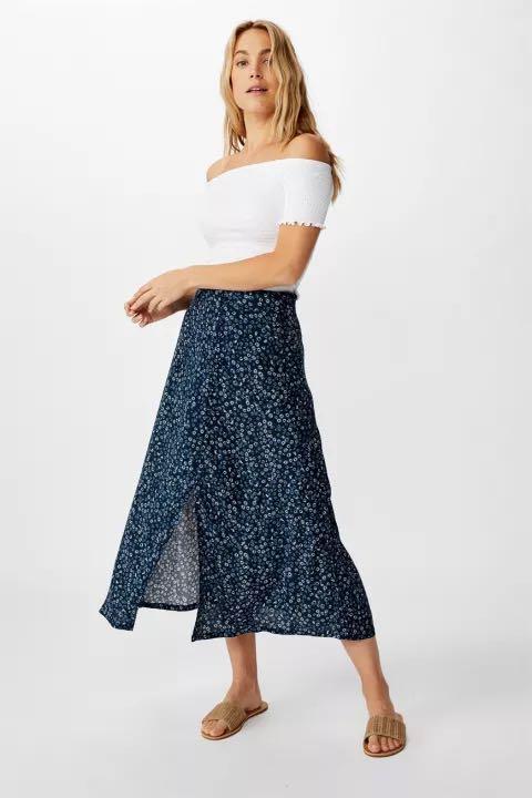 Midi skirt cotton on 2025