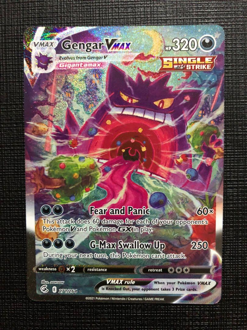 Gengar VMAX HR SA 020/019 Full Alt Art Fusion Strike - Pokemon