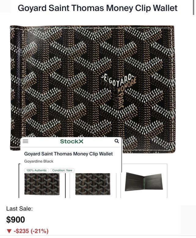 Goyard billfold / card holder wallet (Category: Luxury Bags & Wallets) located in Cavite. Submitted by rraaa32 (Listing ID 1137155688, Image 2). Description: Never been used check photos bill clip still has plastic protector. Inclusion : card holder, ribbon, box, receipt , dustbag cloth.