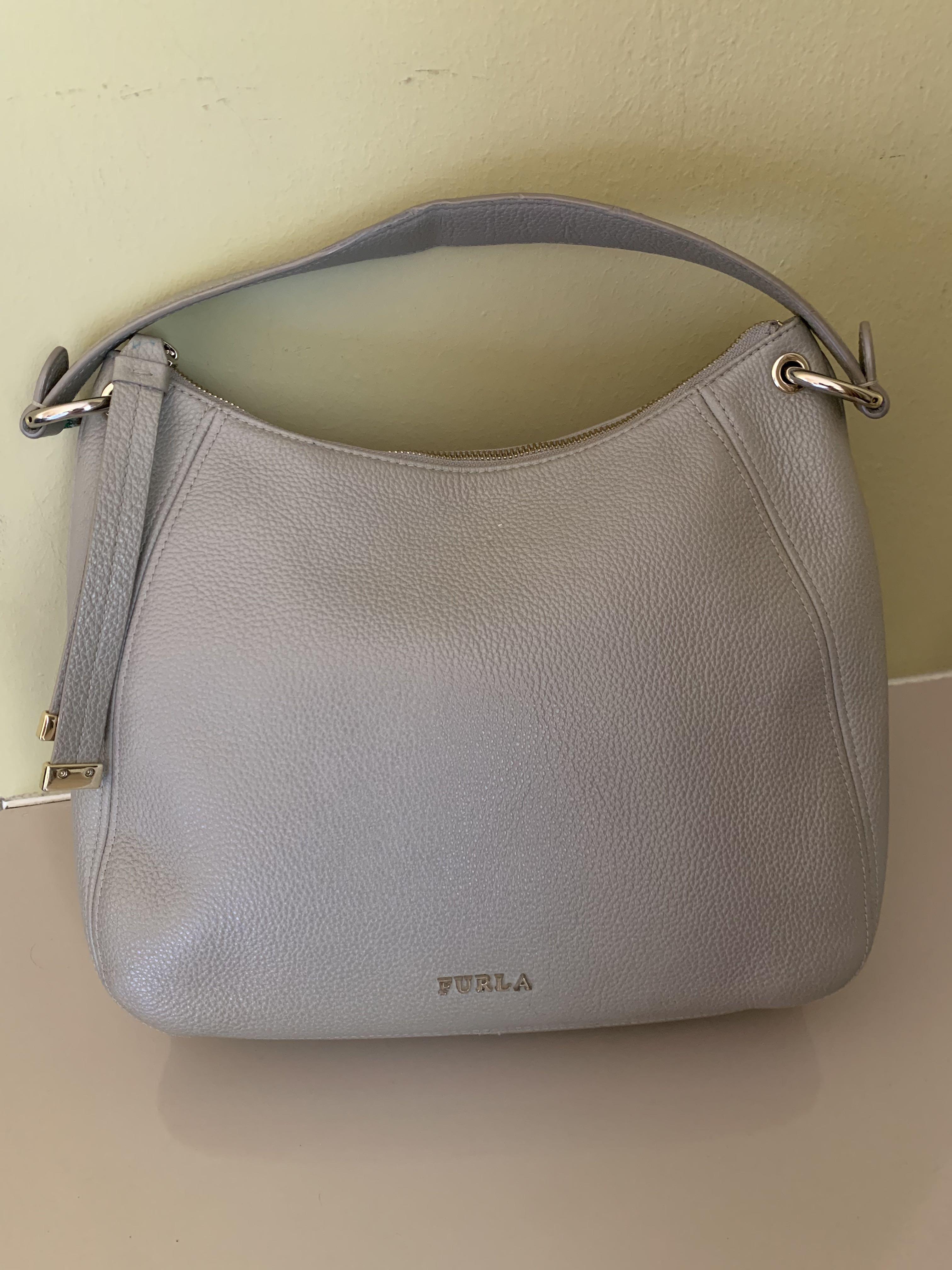 Furla sienna leather discount hobo bag