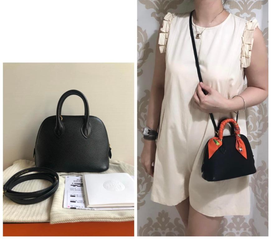 Hermes bolide 1923 sz mini black ghw # A, Luxury, Bags & Wallets on  Carousell